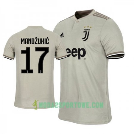 Koszulka Juventus Mario Mandzukic 17 Wyjazdowe Stroje Piłkarskie 2018-2019 Krótki Rękaw